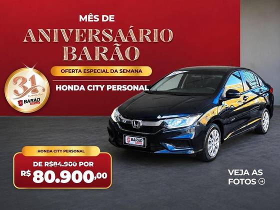HONDA CITY 1.5 PERSONAL 16V FLEX 4P AUTOMÁTICO